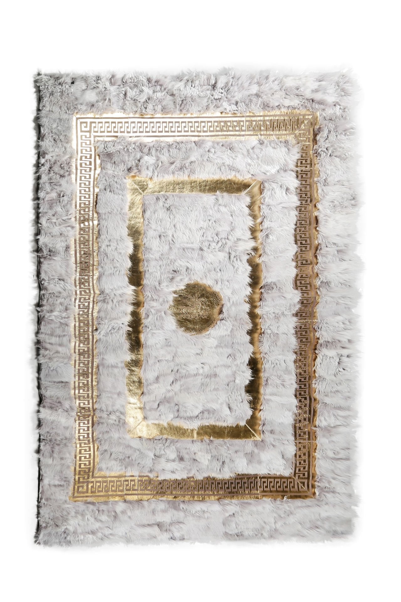 Gold Foil Cream Tuscany Carpet