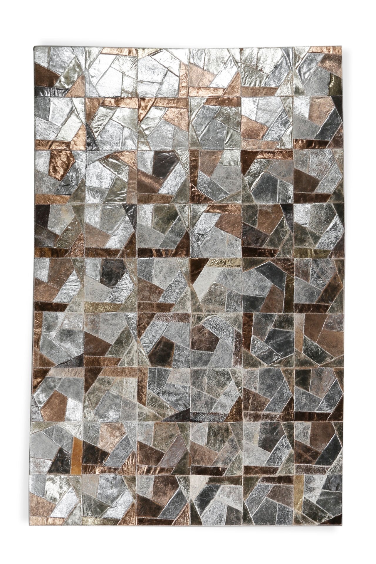 Natural Calfskin Patchwork Patchwork Carpet