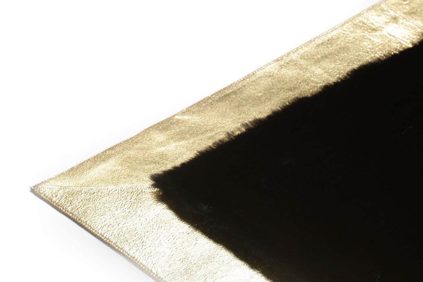Gold Foil Medusa Patterned Black Plush Rug