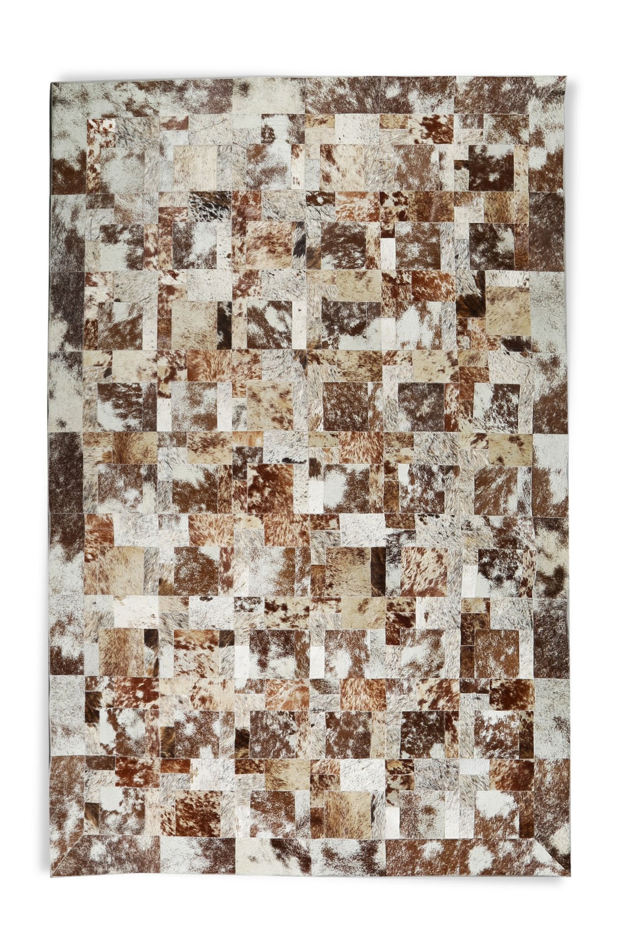 Patchwork Natural Calfskin Rug