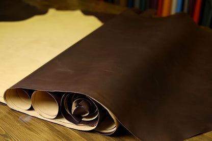 Finished Full Vegetal Brown Calfskin