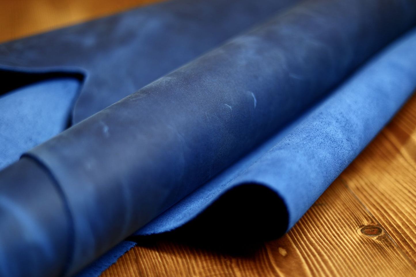 Crazy Horse Blue Calfskin
