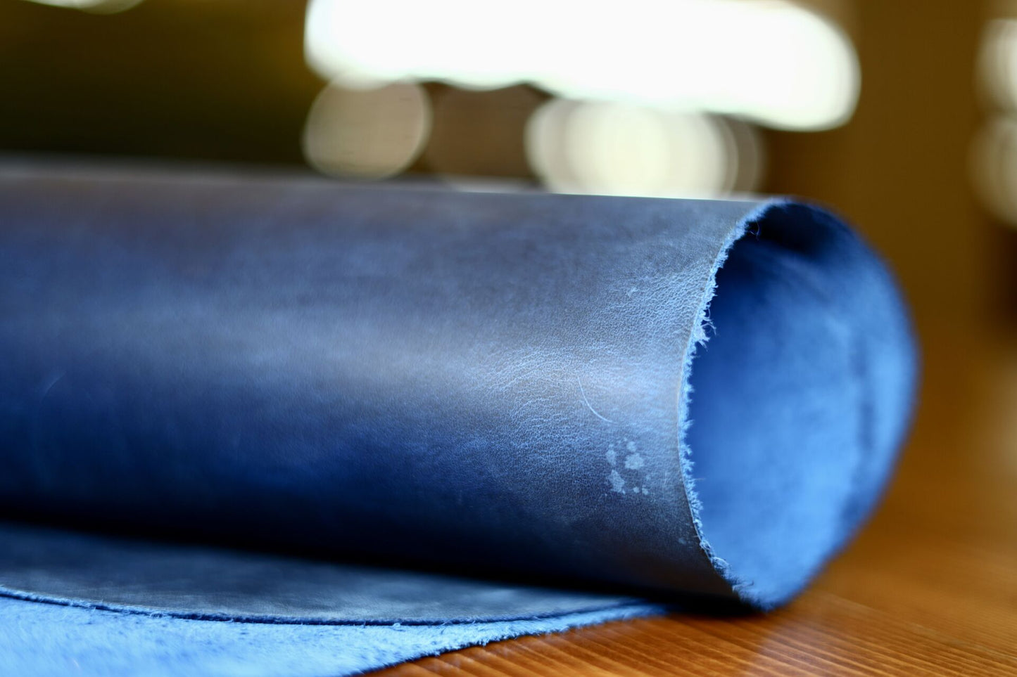 Crazy Horse Blue Calfskin