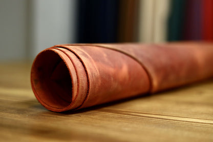 Crazy Horse Grapefruit Calfskin