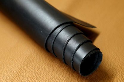 Finished Full Vegetal Black Calfskin